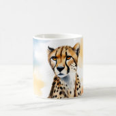 水彩サファリ魅惑的なチーズ コーヒーマグカップ (中央)