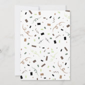 水彩サファリ みんなの動物たち 誕生日 招待状 (裏面)