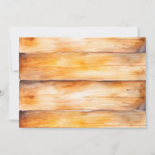 水彩サファリ ワイルドワン 招待状 (裏面)