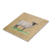 水彩サフォークシープ タイル (側面)