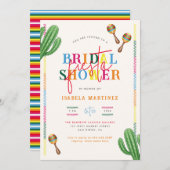 水彩サボスメキシカンフィエスタブライダルシャワー 招待状 (正面/裏面)