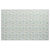 水彩サボテンと三角形パターン ファブリック (ファットクウォーター)