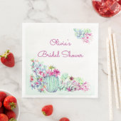 水彩サボテンと多肉類ブライダルシャワー (インサイチュ)