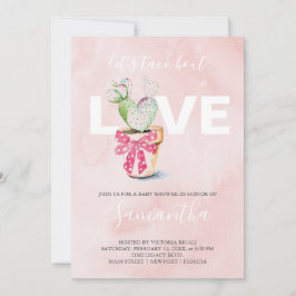 水彩サボテンのガランチンベビーシャワー