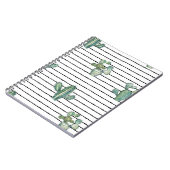 水彩サボテンのシームレスな模様 ノートブック (左側)