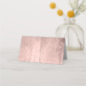 水彩サボテンオレンジ開花結婚ズ プレイスカード (裏面)