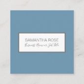 水彩サボテンスモールマーケティング スクエア名刺 (裏面)