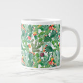 水彩サボテンパターン ジャンボコーヒーマグカップ (右)