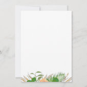 水彩サボテンフィエスタベイビーシャワーフラワーズ 招待状 (裏面)