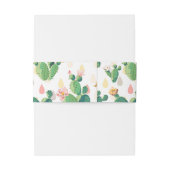 水彩サボテンフローラベリーバンド 招待状ベリーバンド (裏面例)