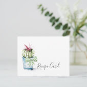 水彩サボテンレシピカード シーズンポストカード (スタンド正面)