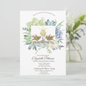 水彩サボテン吸汁第1聖餐式 招待状 (スタンド正面)