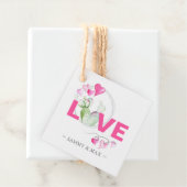 水彩サボテン愛メッセージカード フェイバータグ (インサイチュ)