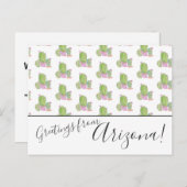 水彩サボテン我々はアリゾナのポストカードを移動 ポストカード (正面/裏面)