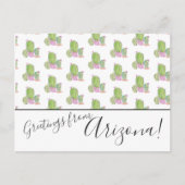 水彩サボテン我々はアリゾナのポストカードを移動 ポストカード (正面)