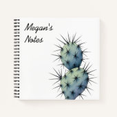 水彩サボテン手帳 ノートブック (正面)