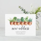 水彩サボテン新しいホームアドレス引っ越しました (スタンド正面)