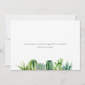 水彩サボテン新しいホームアドレス引っ越しました (裏面)