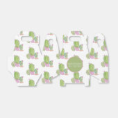 水彩サボテン柄 バースデーパーティー 感謝 フェイバーボックス (折り畳みなし)