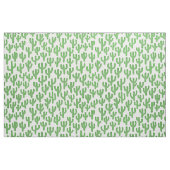 水彩サボテン模様 – 緑 ファブリック (ファットクウォーター)