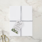 水彩サボテン結婚の感謝状 ギフトタグ (より糸付き)