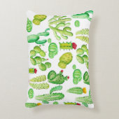 水彩サボテン アクセントクッション (正面(垂直))