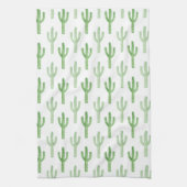 水彩サボテン キッチンタオル (縦)