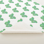 水彩サボテン シェルパブランケット (3/4)