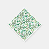 水彩サボテン スタンダードカクテルナプキン (角)