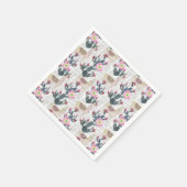 水彩サボテン スタンダードカクテルナプキン (角)