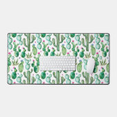 水彩サボテン デスクマット (キーボード&マウス)