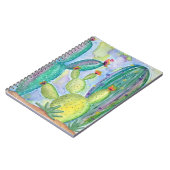 水彩サボテン ノートブック (左側)