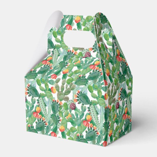 水彩サボテン フェイバーボックス (正面サイド)