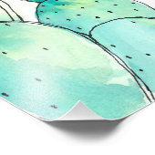 水彩サボテン フォトプリント            (角)