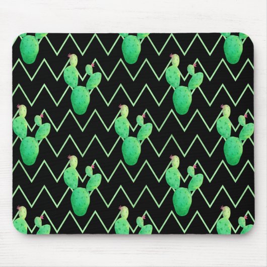 水彩サボテン マウスパッド (正面)