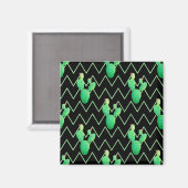 水彩サボテン マグネット (正面/裏面)