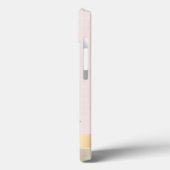 水彩サボテン、多肉性の花ピンクのストライプ Case-Mate iPhoneケース (裏面 / 左)