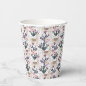 水彩サボテン 紙コップ (裏面)