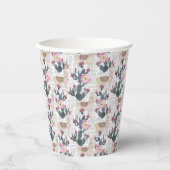 水彩サボテン 紙コップ (正面)