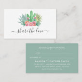 水彩サボテン 紹介カード (正面/裏面)