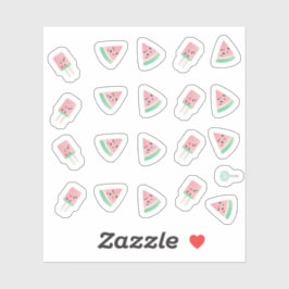 水彩サマースイカポップ シール