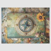 水彩サマーバケーションレトロコンパスプランナー 薄葉紙 (正面)