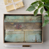 水彩サマーバケーションレトロコンパスプランナー 薄葉紙 (ギフト)