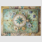 水彩サマーバケーションレトロコンパスプランナー 薄葉紙 (正面)