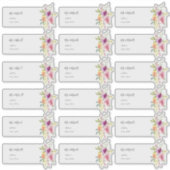 水彩サマーバラゲストアドレス シール (正面)