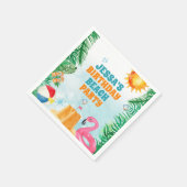 水彩サマービーチパーティー スタンダードカクテルナプキン (角)