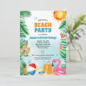 水彩サマービーチパーティー 招待状 (スタンド正面)