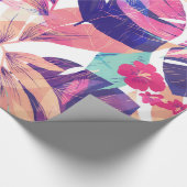 水彩サマーフラワー2 ラッピングペーパー (角)