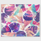 水彩サマーフラワー2 ラッピングペーパー (フラット)