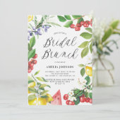 水彩サマーフルーツフローラブライダルブランチ 招待状 (スタンド正面)